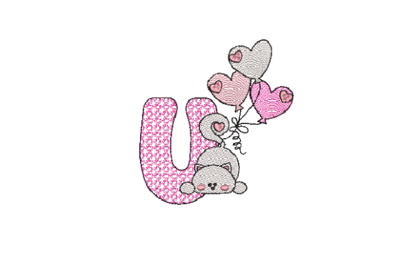 A Review of Letter U Cat Sketch for Seasonal & Holiday Embroidery