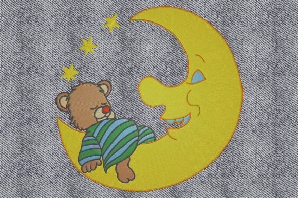 Bear on the Moon: A Holiday Embroidery Design Review