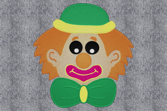 Clown Face Embroidery: A Cheerful Touch for Custom Gifts