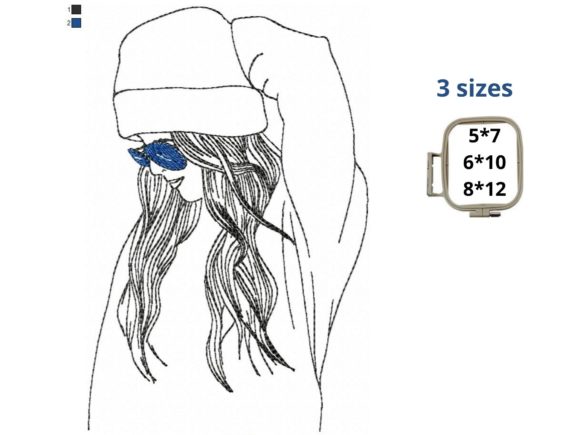 Girl with Glasses Embroidery Design: A Designer’s Review