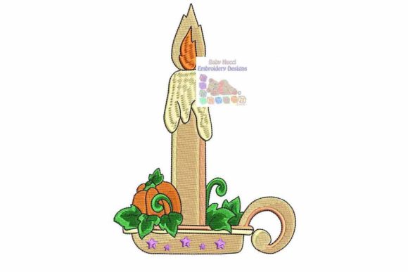 Halloween Candle Embroidery Design Review
