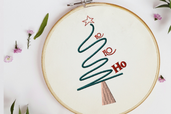 Hohoho Christmas Tree: A Festive Embroidery Review