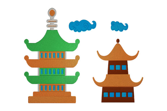 Japanese House Embroidery: A Perfect Keepsake Design