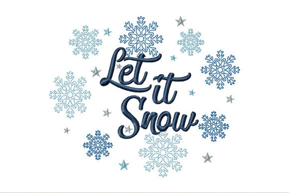 Let It Snow with Snowflakes & Stars Embroidery Review