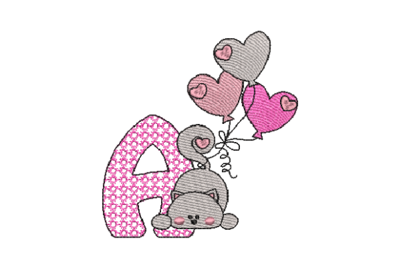 Letter A Cute Cat: A Business-Focused Embroidery Design Review