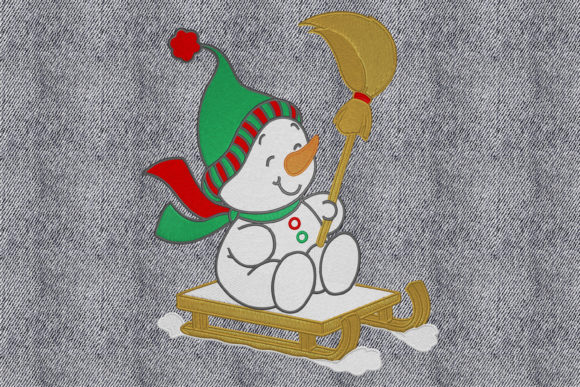 Snowman on the Luge: A Seasonal Embroidery Review