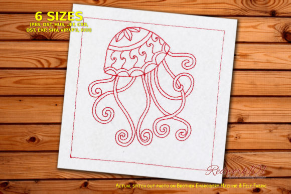 Swimming Jellyfish Embroidery Design: A Professional Review