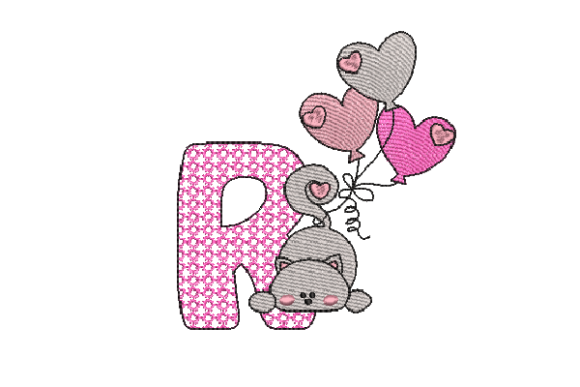 The Letter R Cat Sketch: A Business Review from an Embroidery Designer